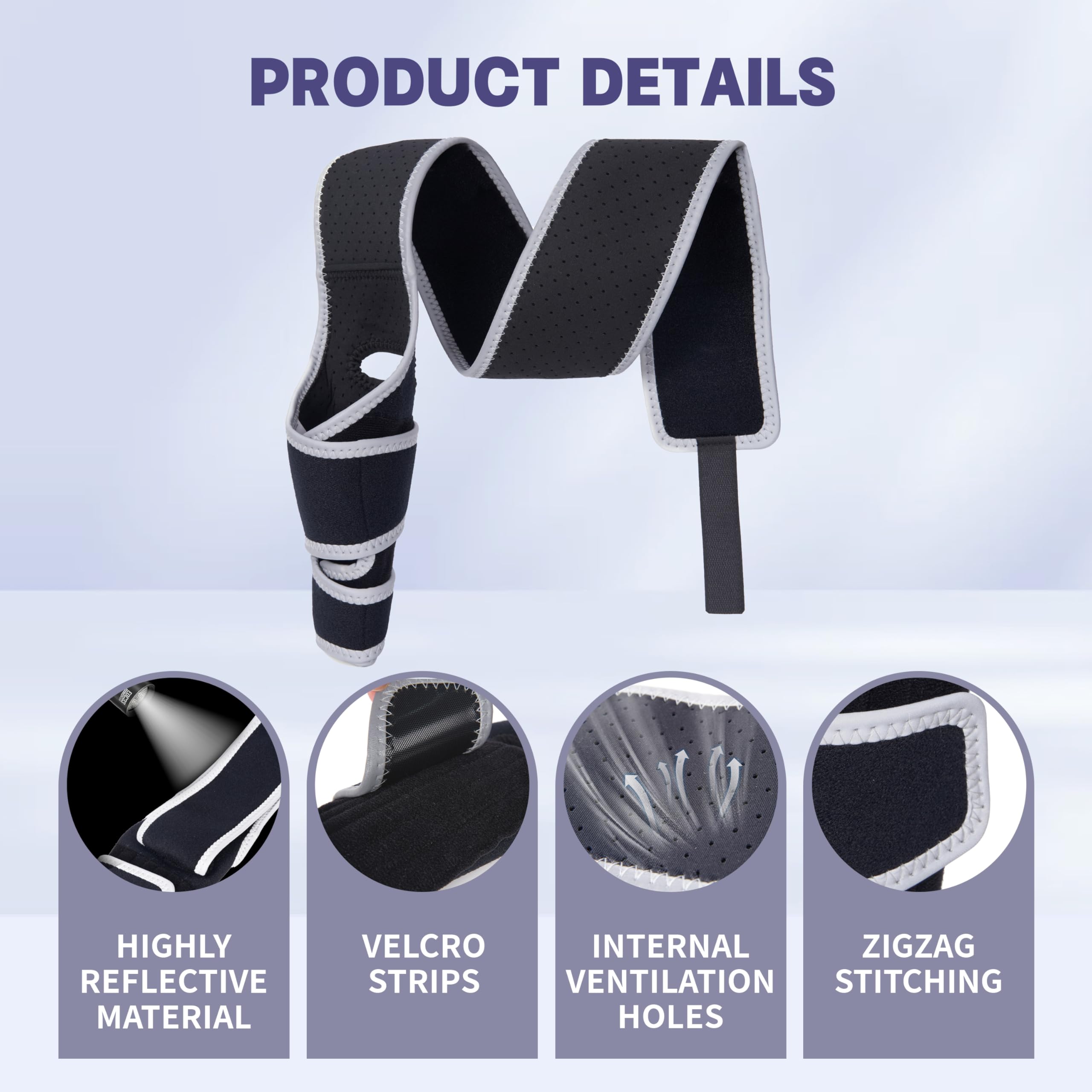 Universal Moysoon knee brace adaptable for four-leg use on dogs