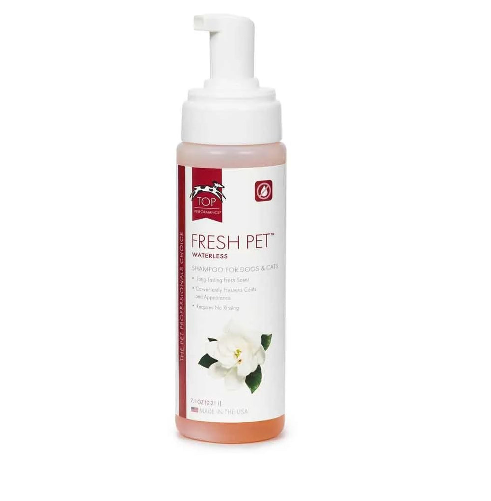 MPP Fresh Pet ready-to-use foam bottle for quick grooming tasks.
