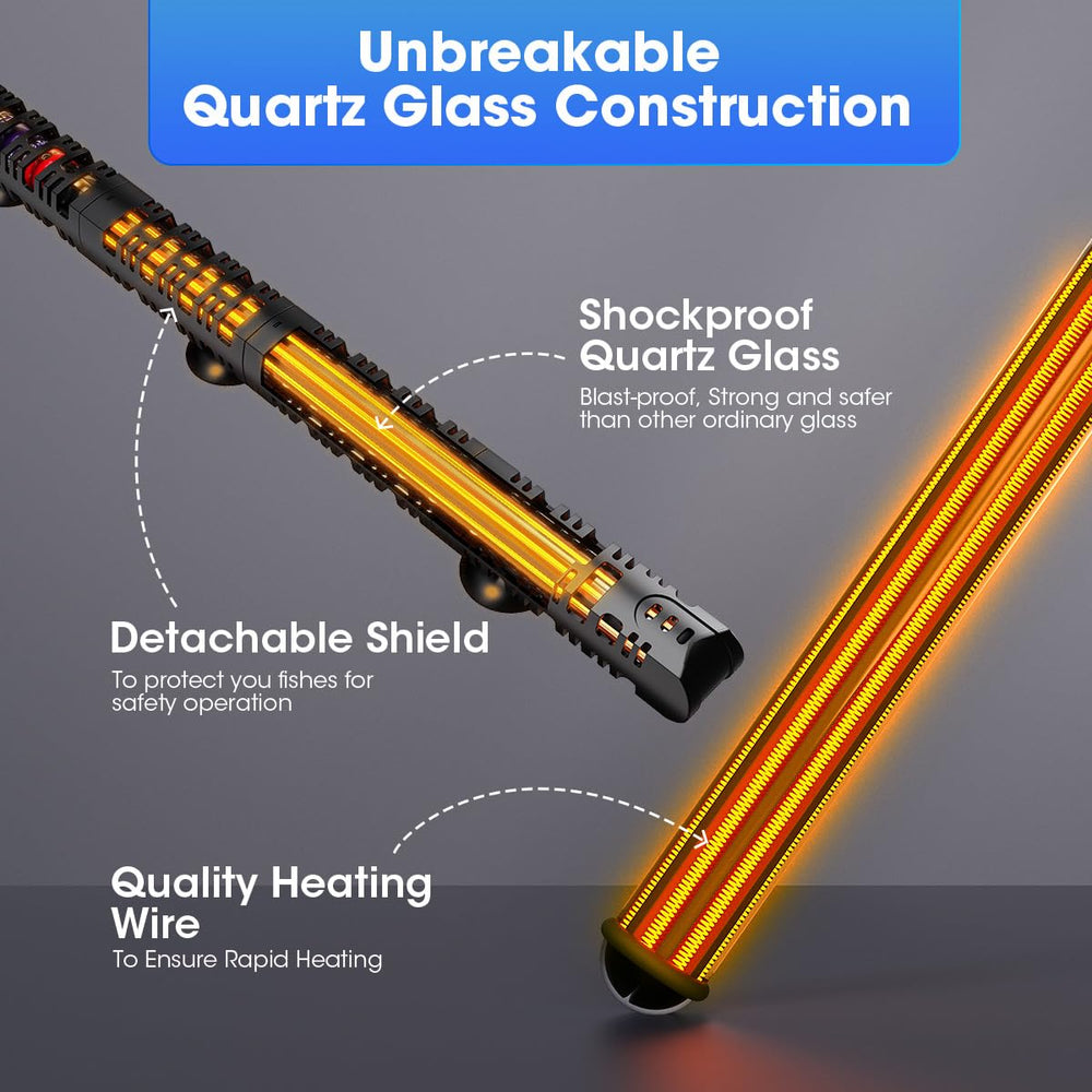 MQ heater includes two suction cups for secure mounting