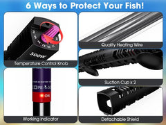MQ heater with detachable shield for discreet tank placement