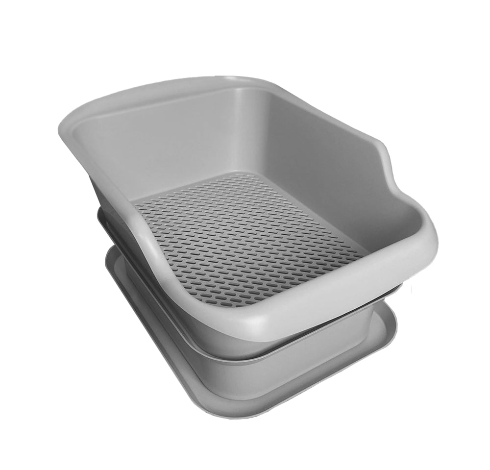 Mr. Catman wood and pine pellet litter box overview showing design and capacity.