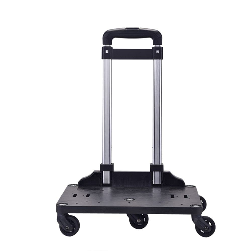Mr. Peanut's Spinner Wheelbase front view showing compact rolling cart for bags.