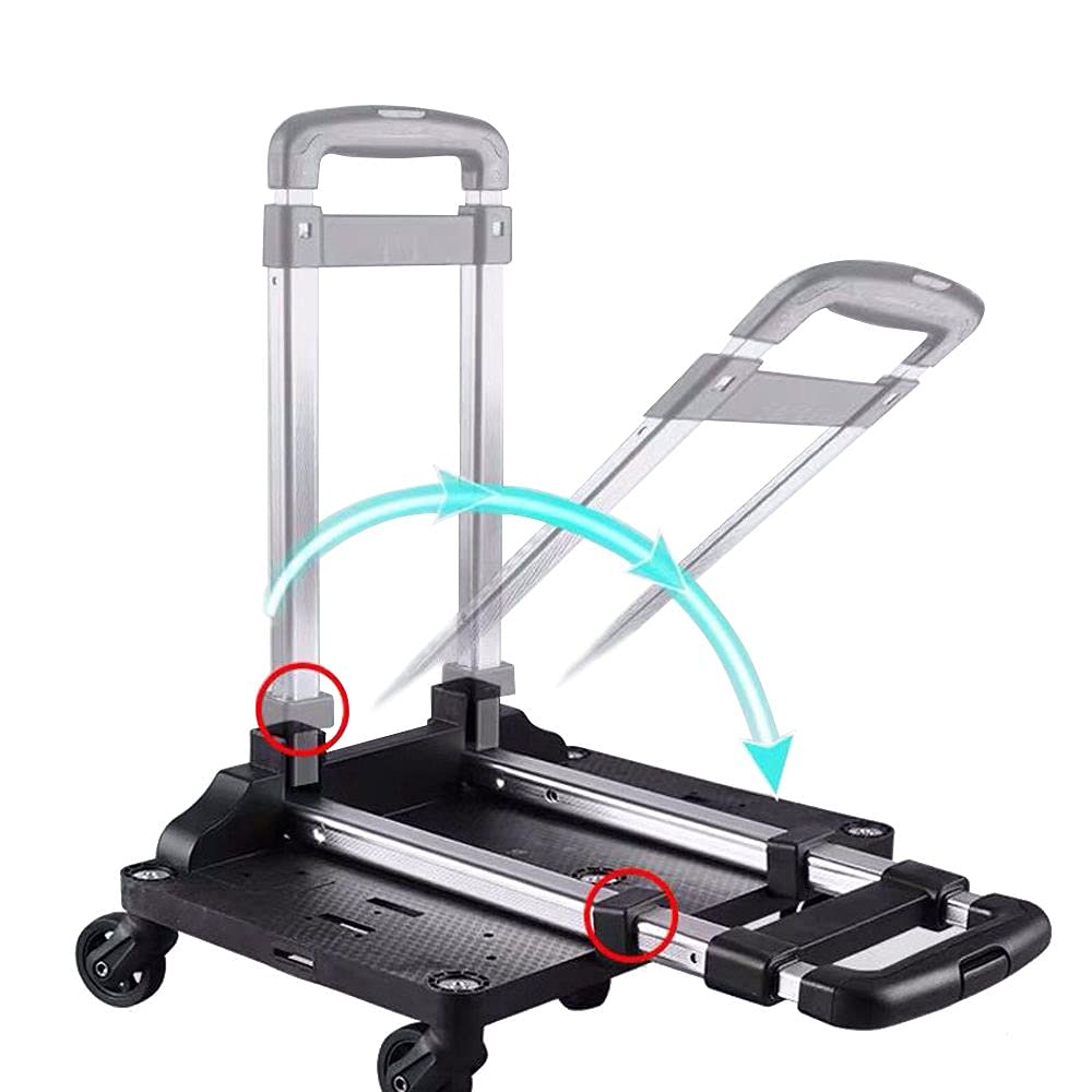 Mr. Peanut's Spinner Wheelbase side view for easy travel with bags or carriers.