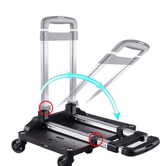 Mr. Peanut's Spinner Wheelbase side view for easy travel with bags or carriers.