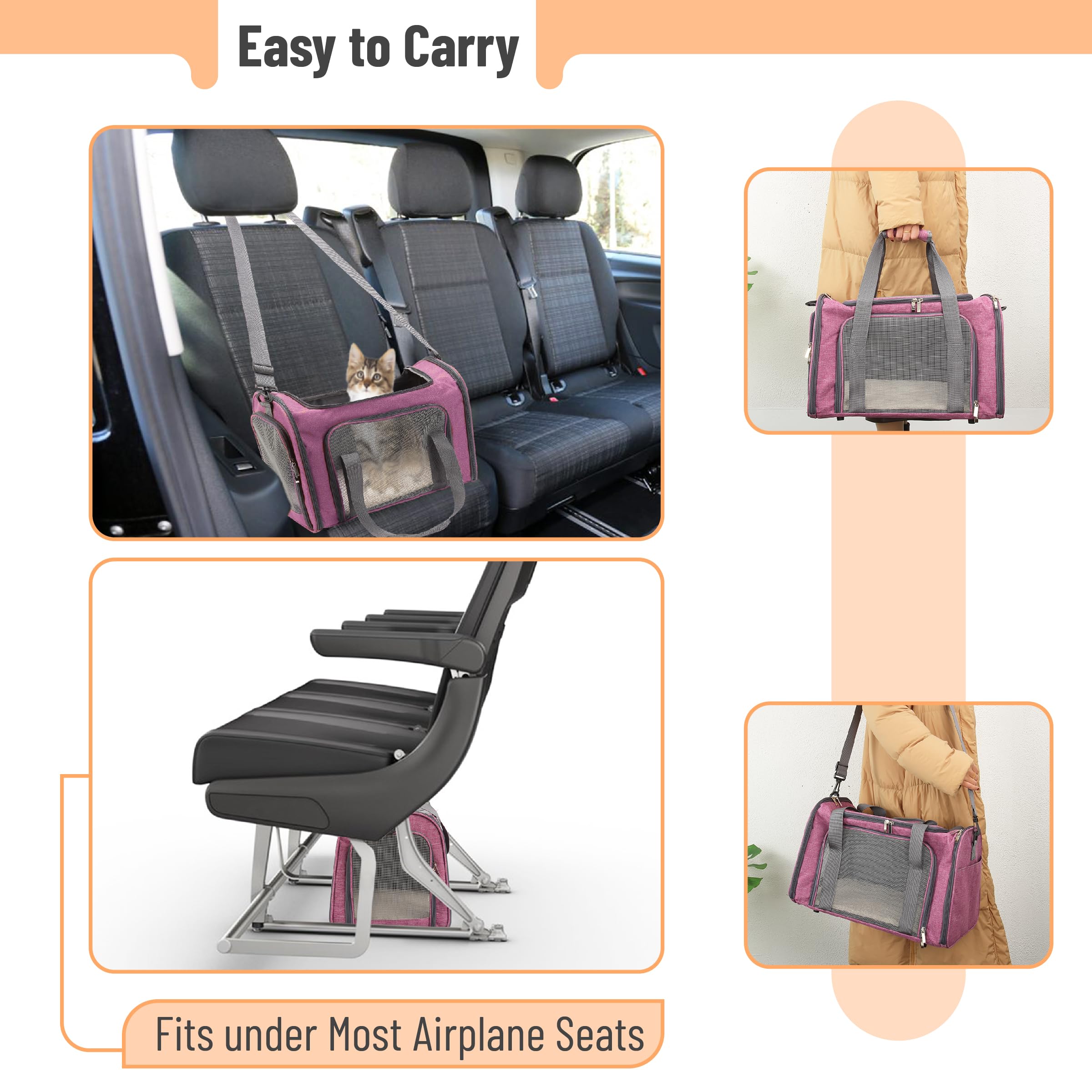 Mr. Pen pet carrier adjustable shoulder strap for easy carrying