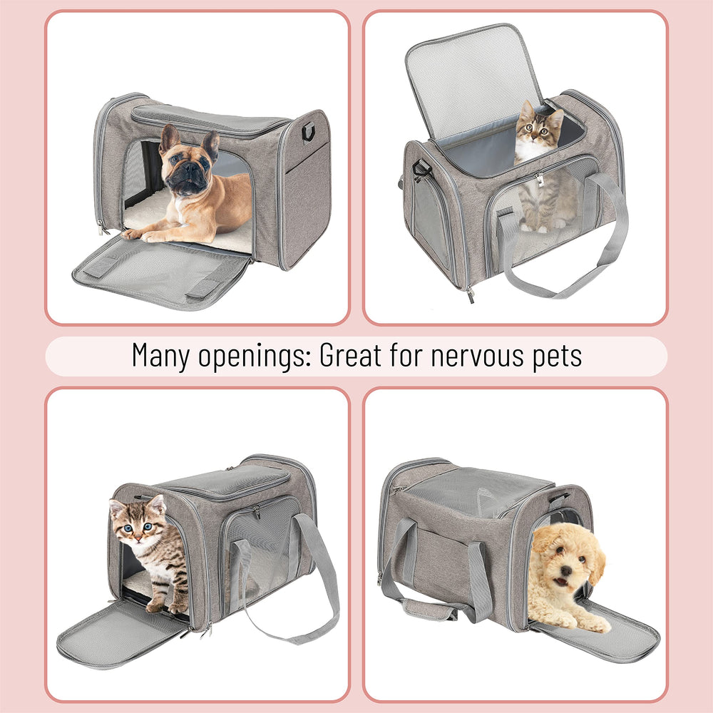 Mr. Pen Pet Carrier anti-slip zippers prevent escapes from inside.
