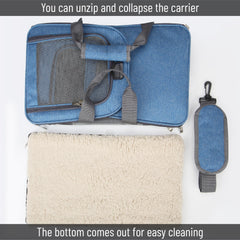 Mr. Pen Pet Carrier secure zippers ensuring safety in transit