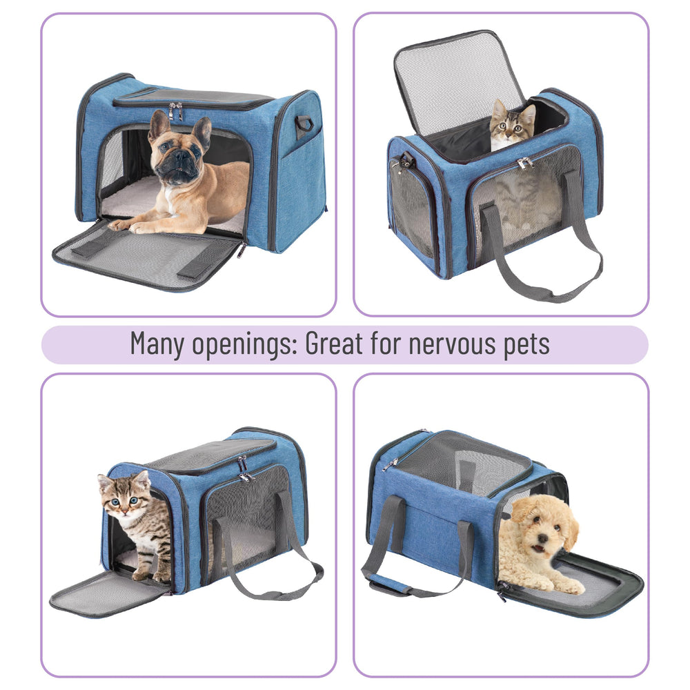 Mr. Pen Pet Carrier side pocket for treats and essentials