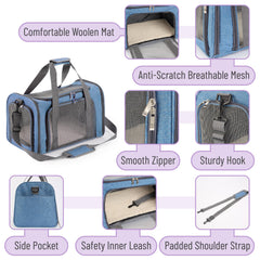 Mr. Pen Pet Carrier fits under-seat for airline travel