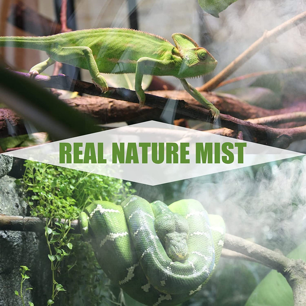 MRREPTILE Reptile Fogger 2-8L capacity showcases long misting sessions