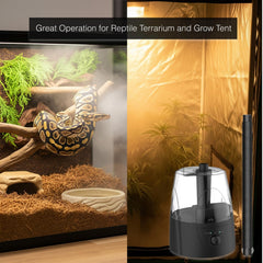 MRREPTILE Reptile Fogger Mister quiet operation supports peaceful terrarium life