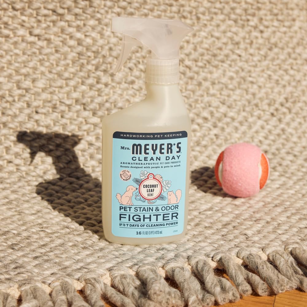 In-room air freshening effect after using Mrs. Meyer's Pet Cleaning Kit.
