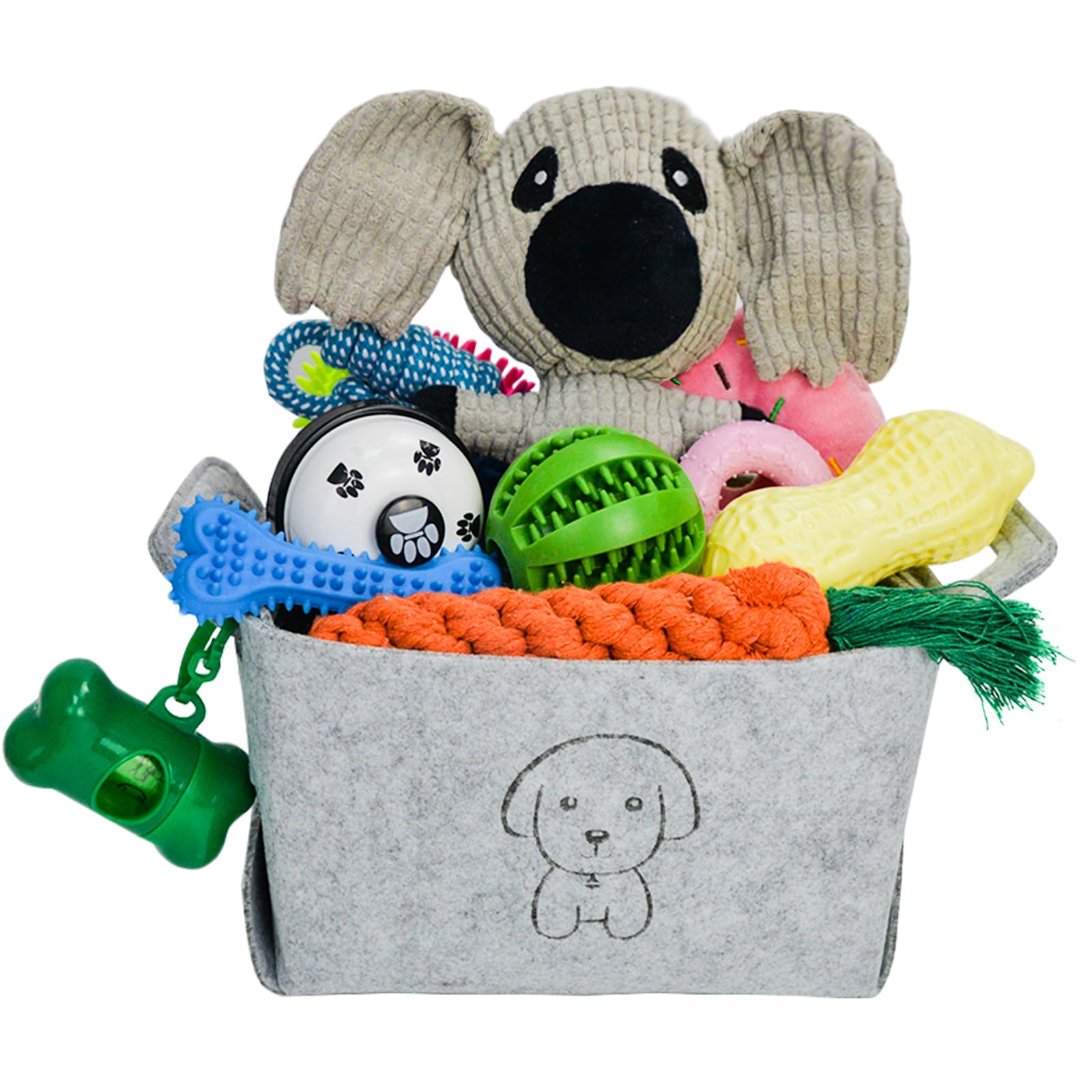 MRSOHRET 20Pcs puppy toys set for teething and boredom relief