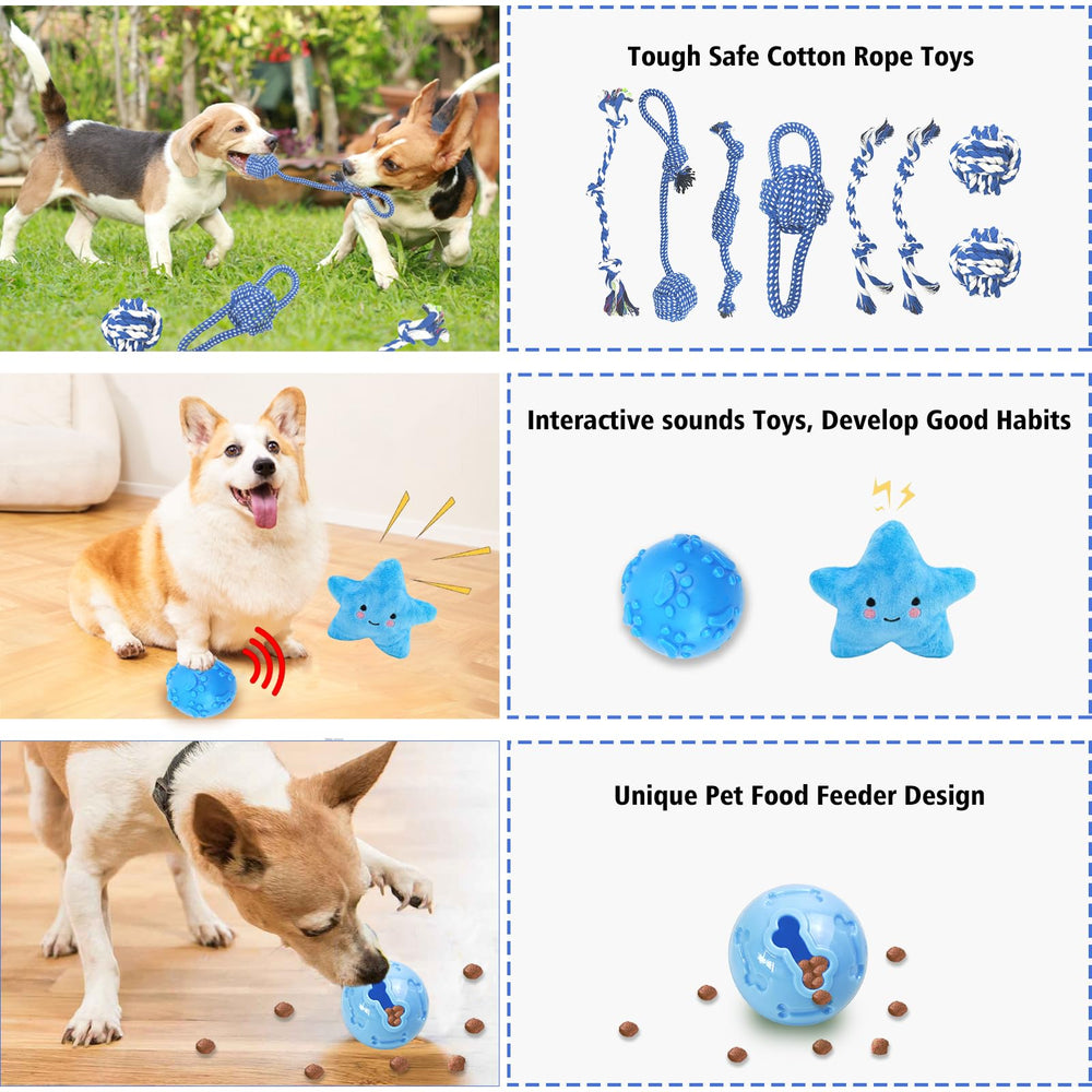 MRSOHRET puppy chew toys treat ball foraging and rewards