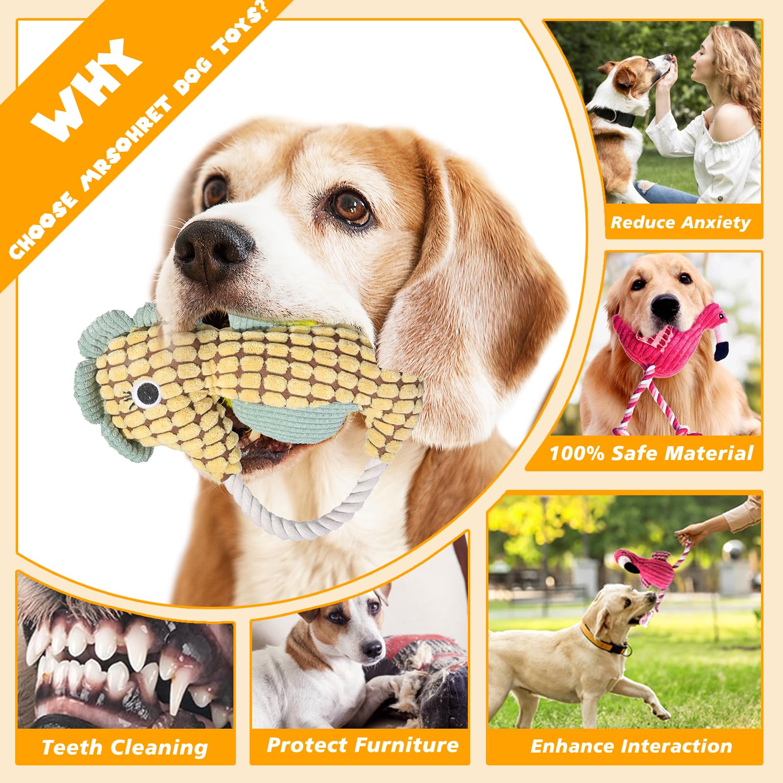 MRSOHRET 5-pack dog toy set offers variety and lasting value