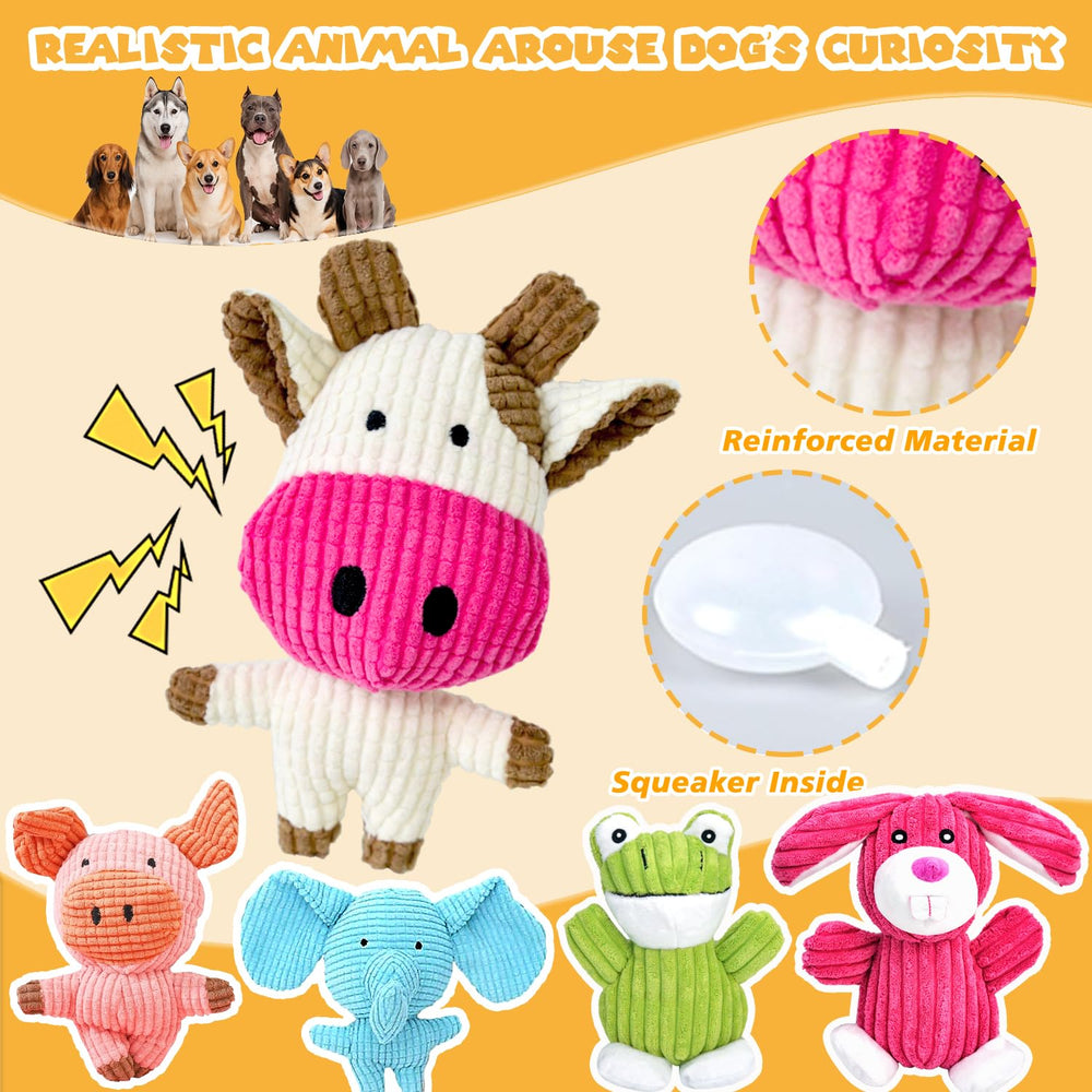 MRSOHRET pig plush toy squeaker for solo chewing sessions.