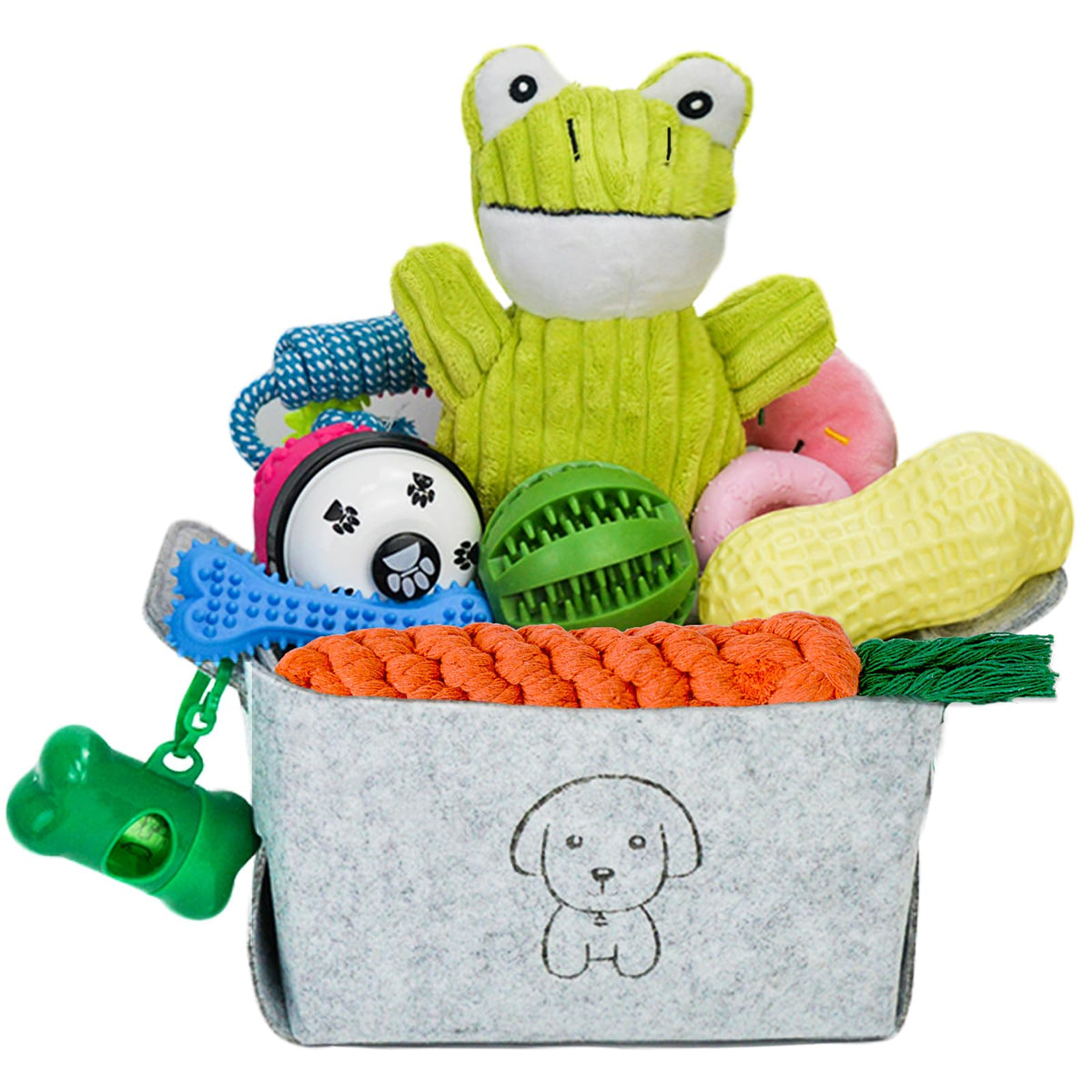 MRSOHRET rope toy set for puppies promotes interactive play and oral comfort.