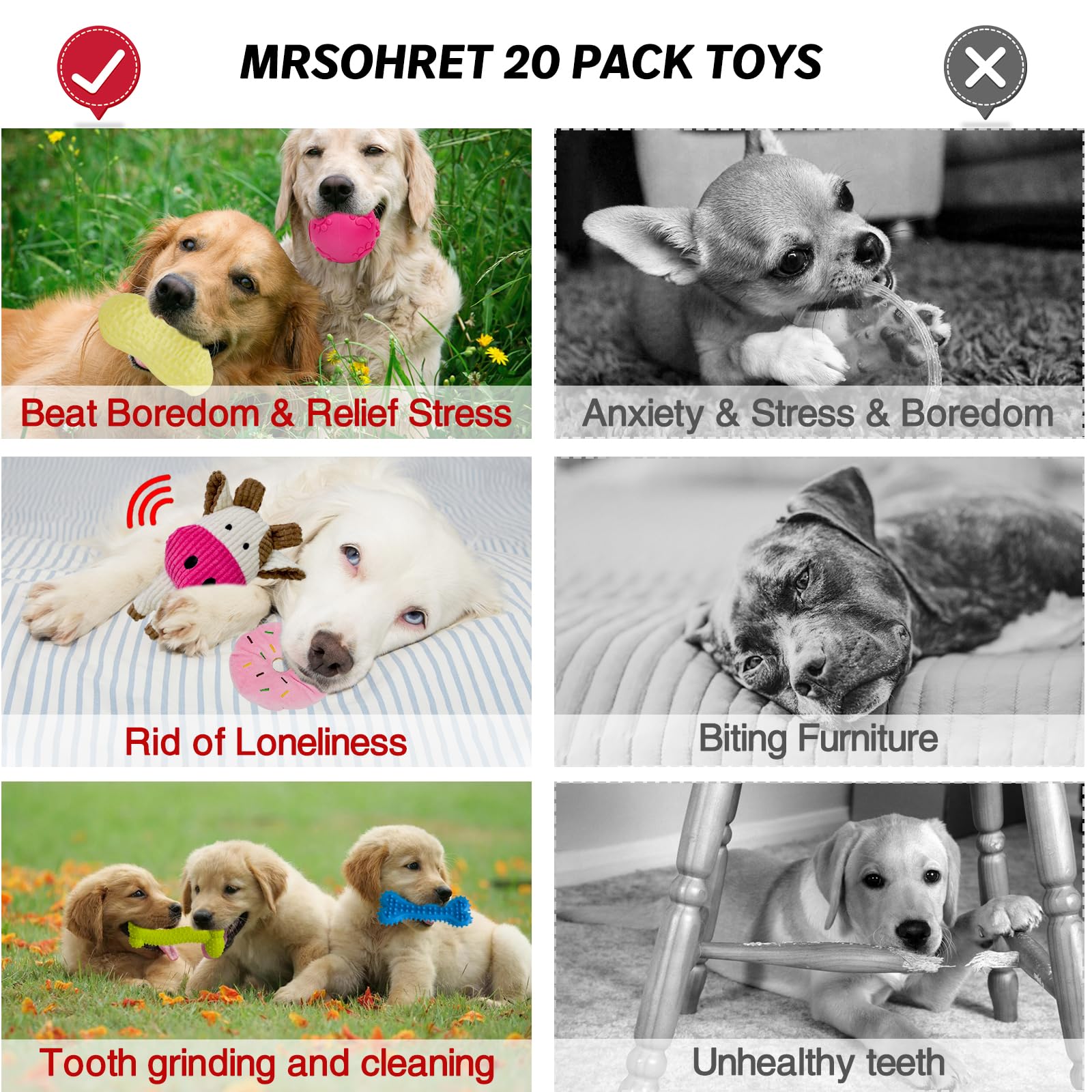 MRSOHRET storage basket neatly organizes dog toys and supplies