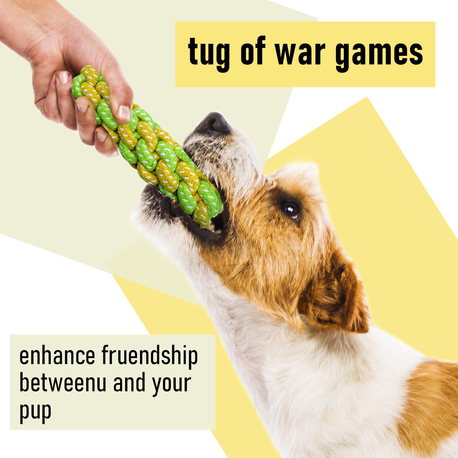 Mruq pet squeaky toys support gum massage and dental-friendly play
