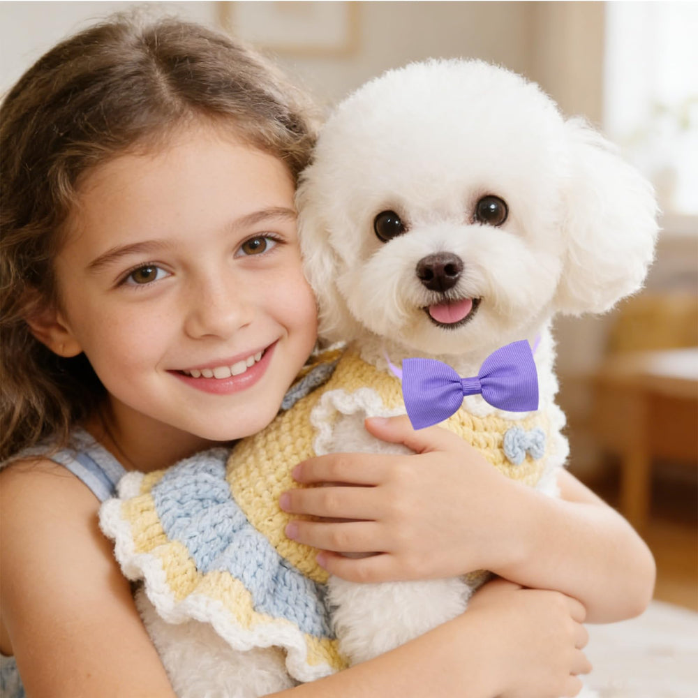 Mruq Pet easy close buckle bow tie for quick wear and secure fit