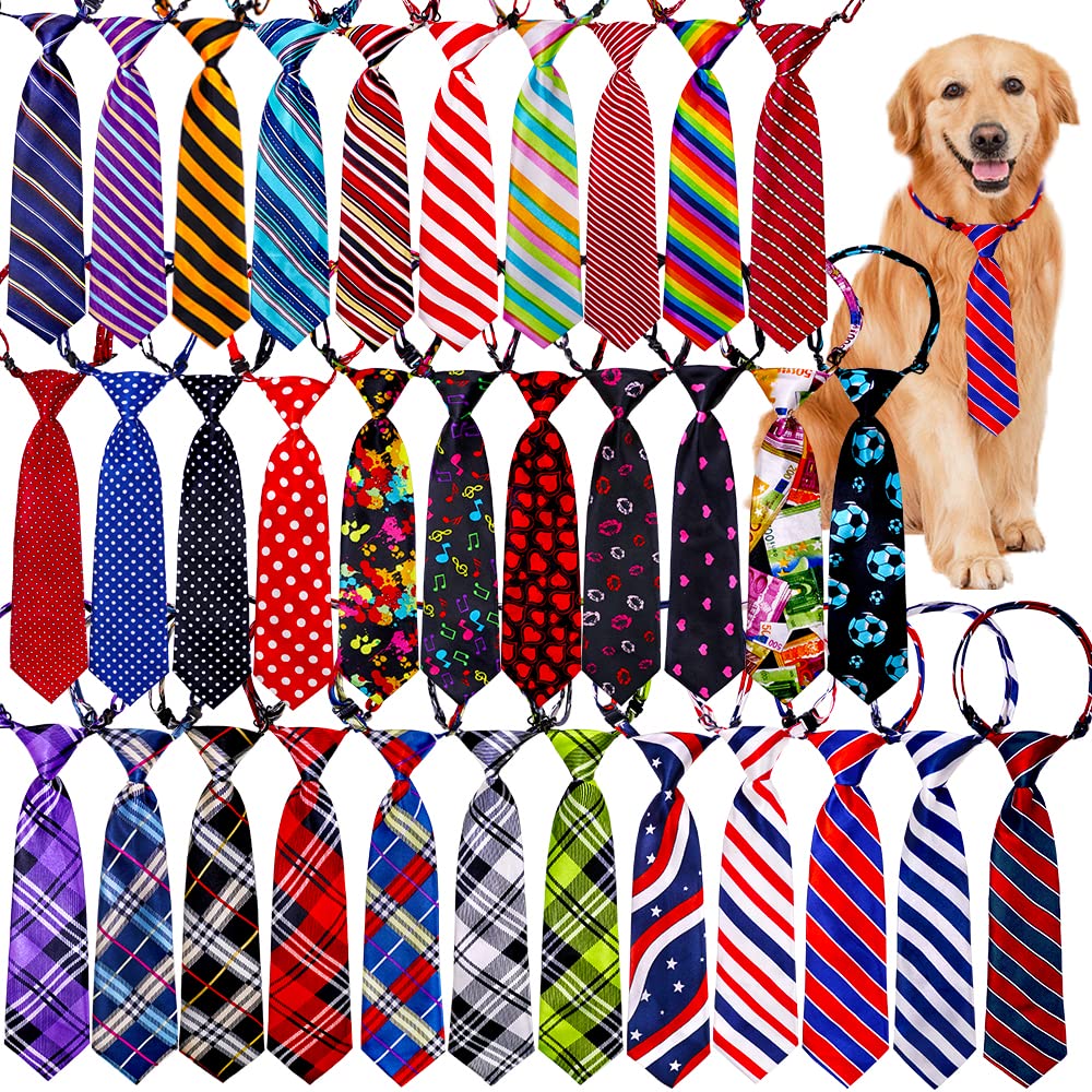 Mruq Pet large dog ties front view showing 30 mix designs for stylish daily wear