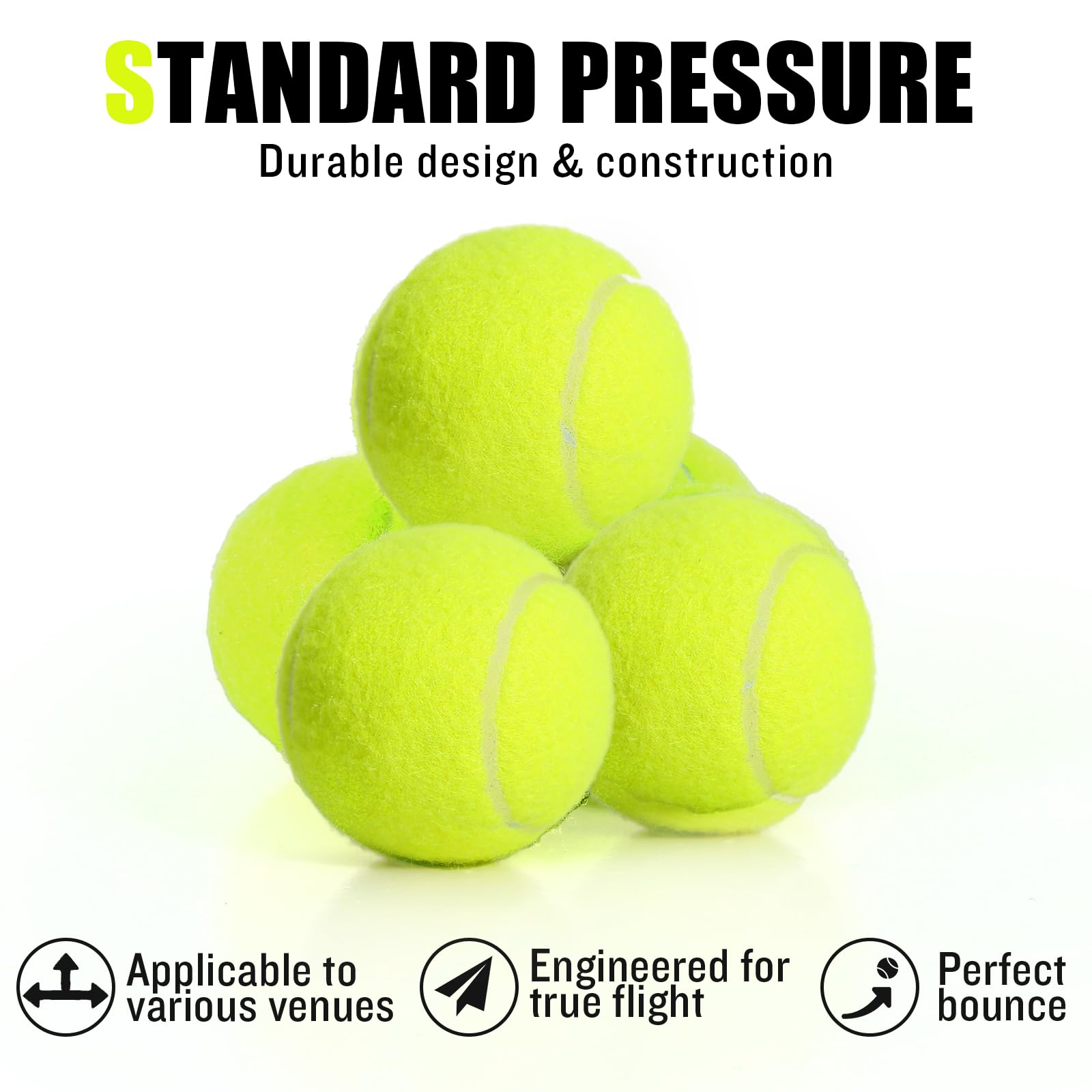 MRYCZ FYRHD tennis balls provide durable play for dog entertainment and fetch.