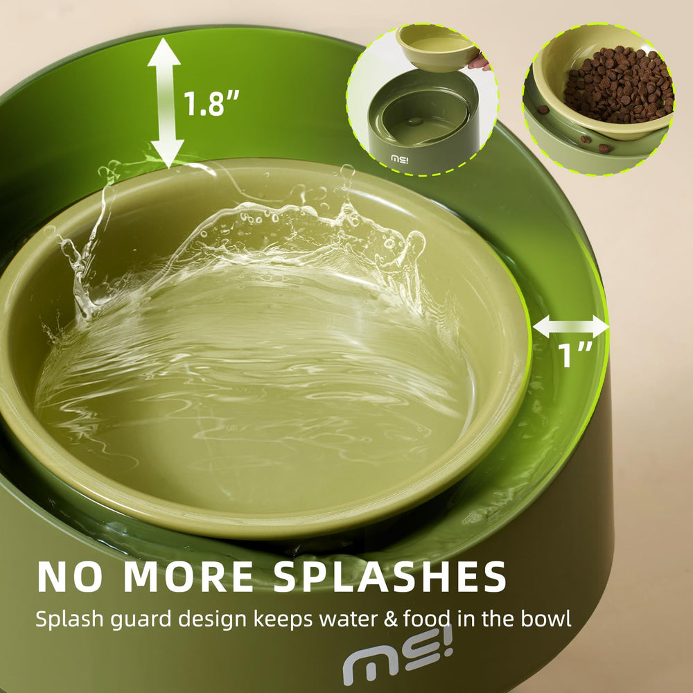 MS!MAKE SURE cat bowl tilted 8 degrees supports a comfortable eating posture
