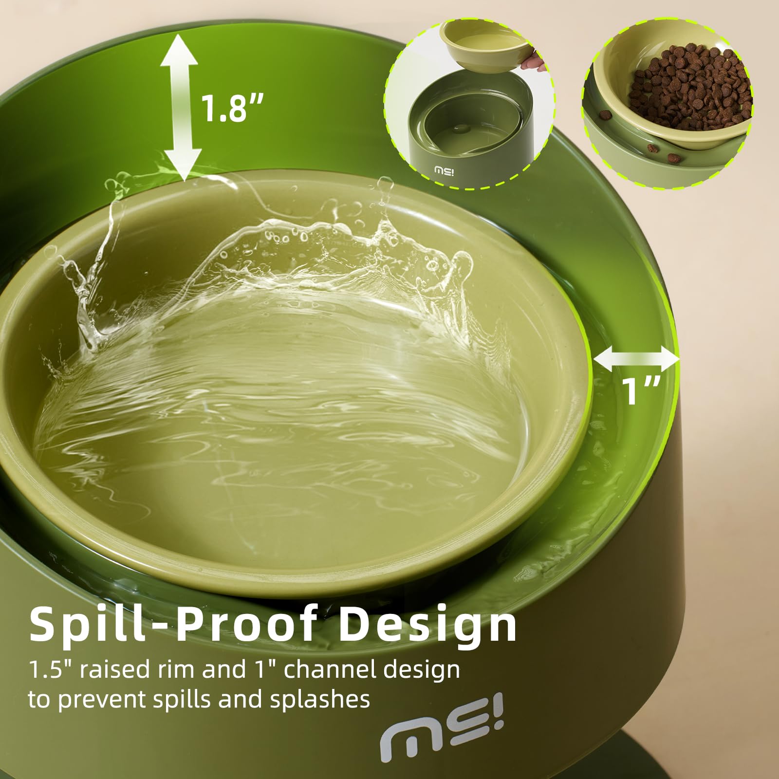 MS!MAKE SURE leak-proof design helps contain spills and protect floors.