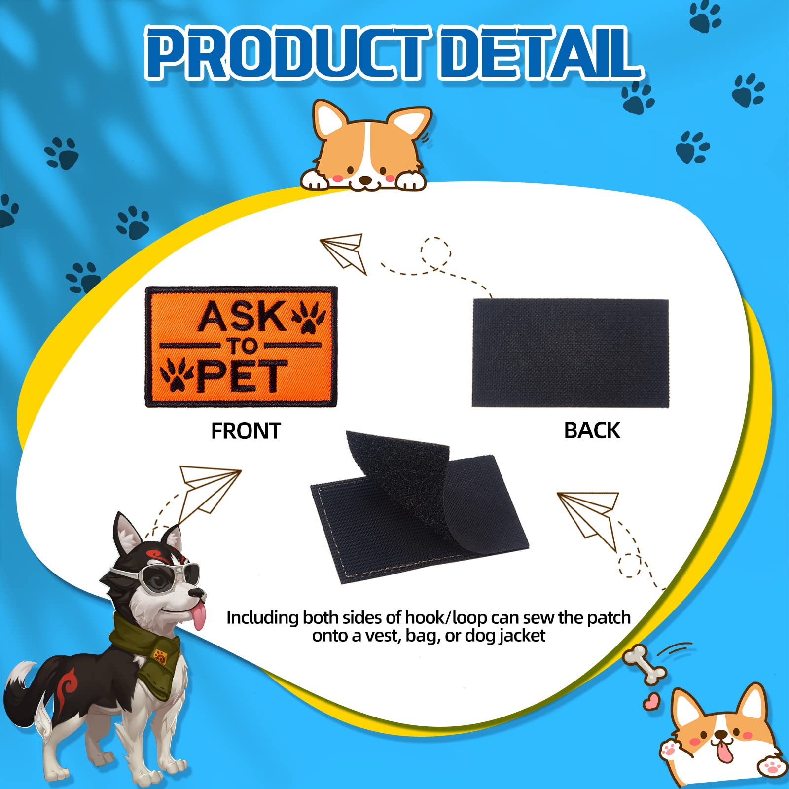 Six sizes offered to fit curved and flat dog gear
