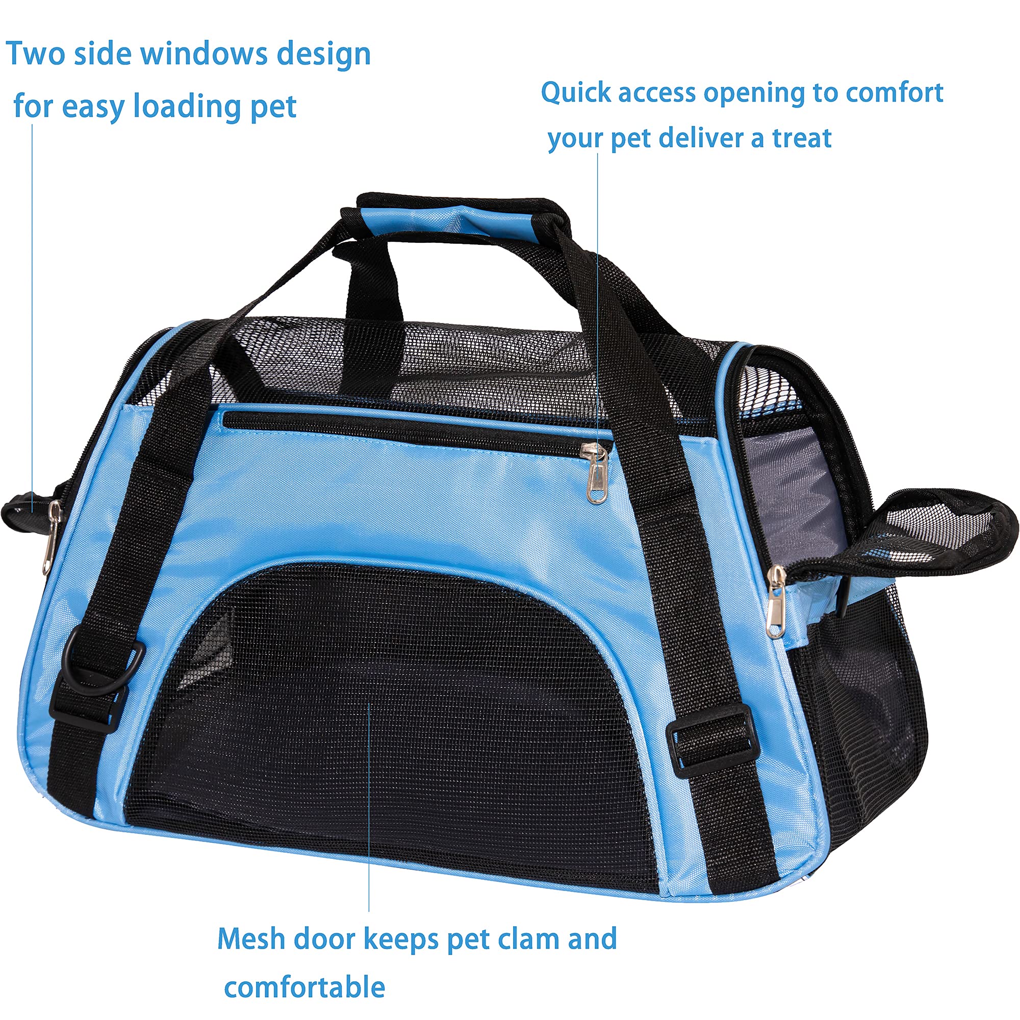 MuchL carrier blue adjustable shoulder strap for hands-free carrying