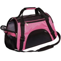MuchL pet carrier side view highlighting breathable mesh for pet comfort on the go.