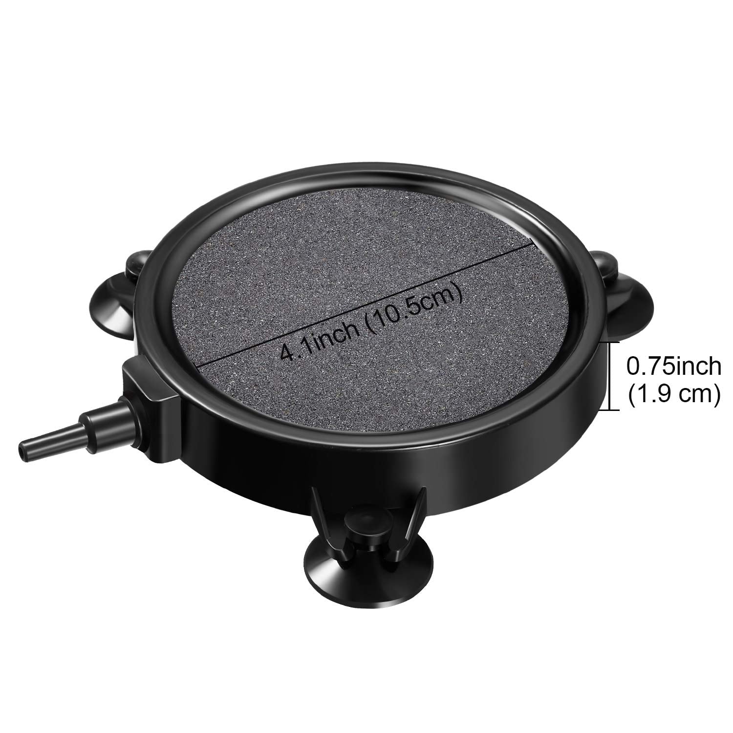 Mudder bubble diffuser jetting 12lpm creates visible bubble streams.