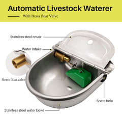 MUDUOBAN outdoor waterer beside a coop demonstrates multi-animal capacity.
