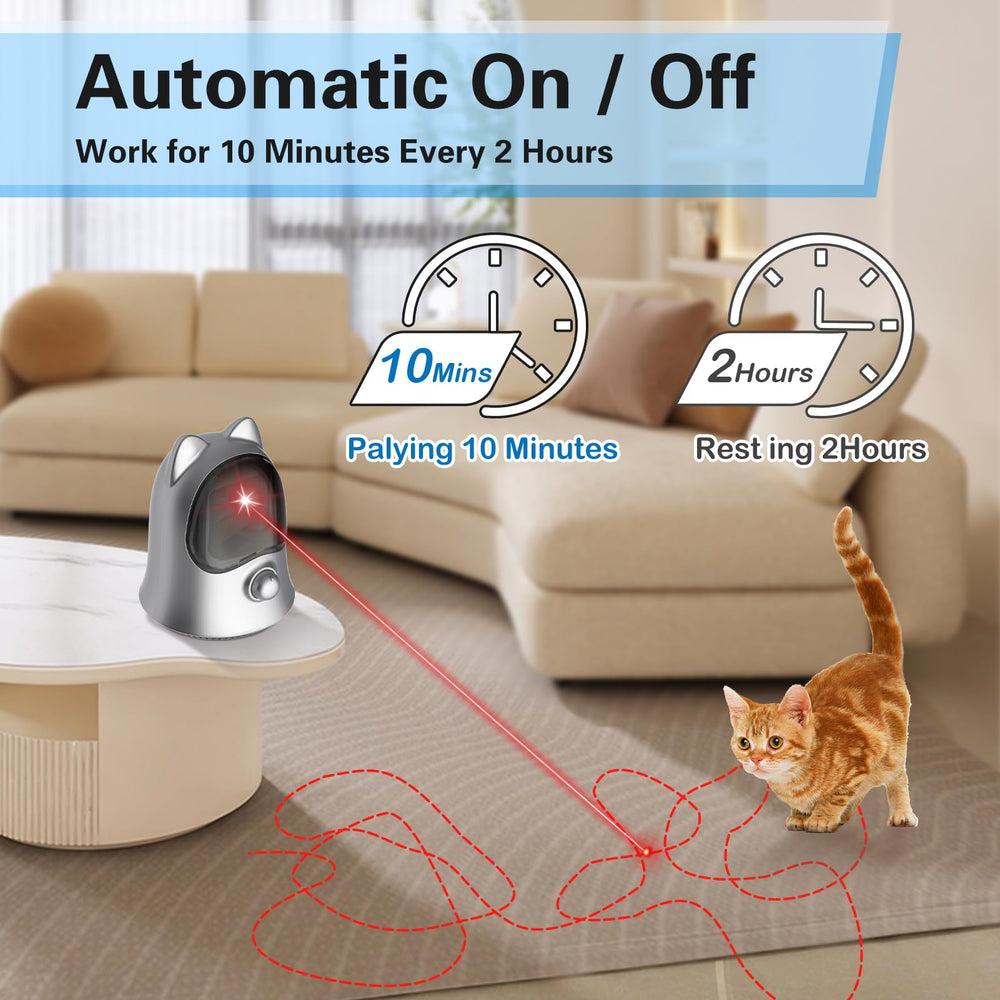 Muhhiba cat laser toy automatic shut-off keeps play worry-free
