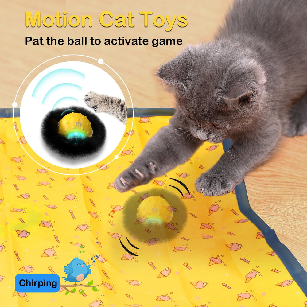 Muhhiba cat toy three-speed modes for varying energy levels.