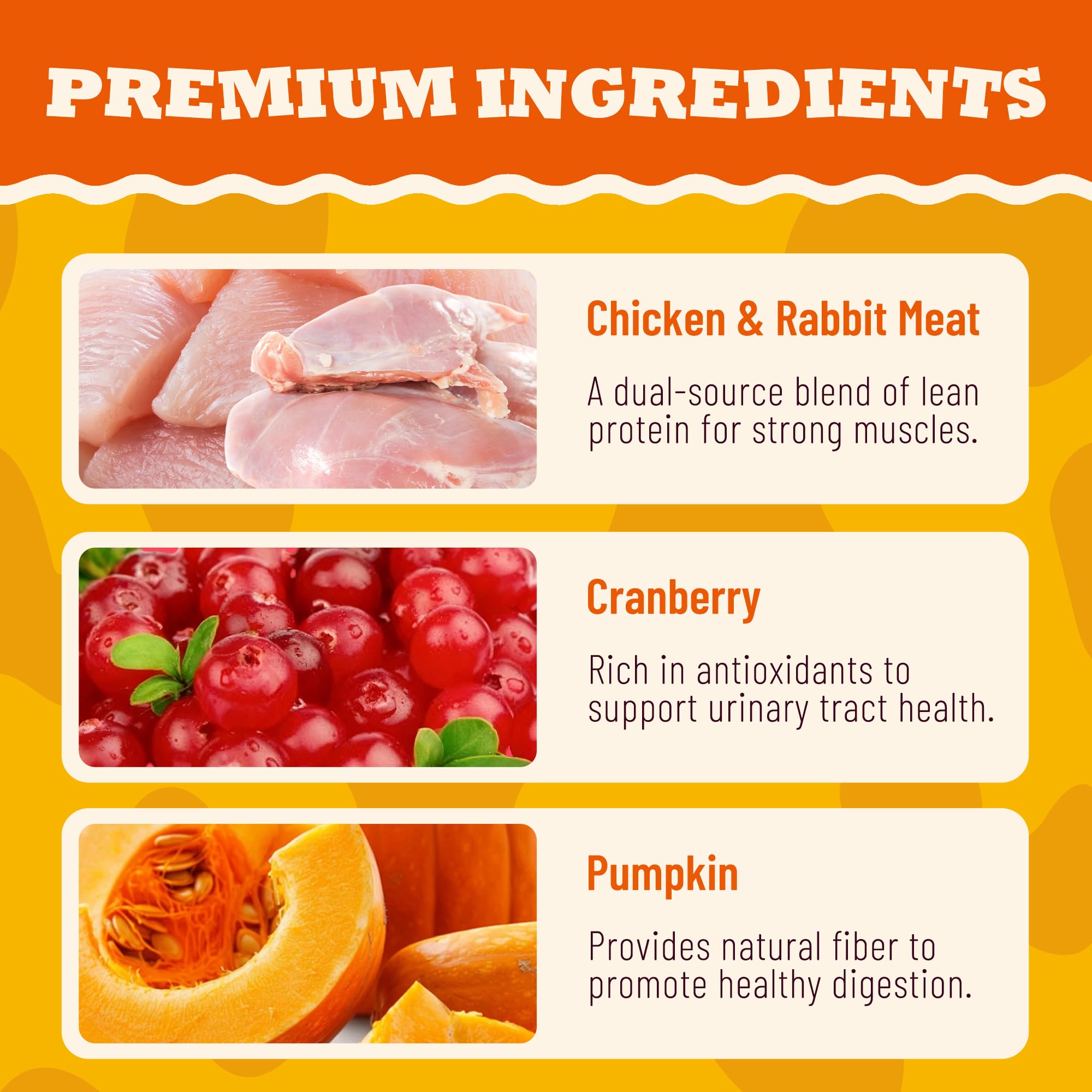 MULTIBITES chicken-rabbit protein blend for tasty cat treats