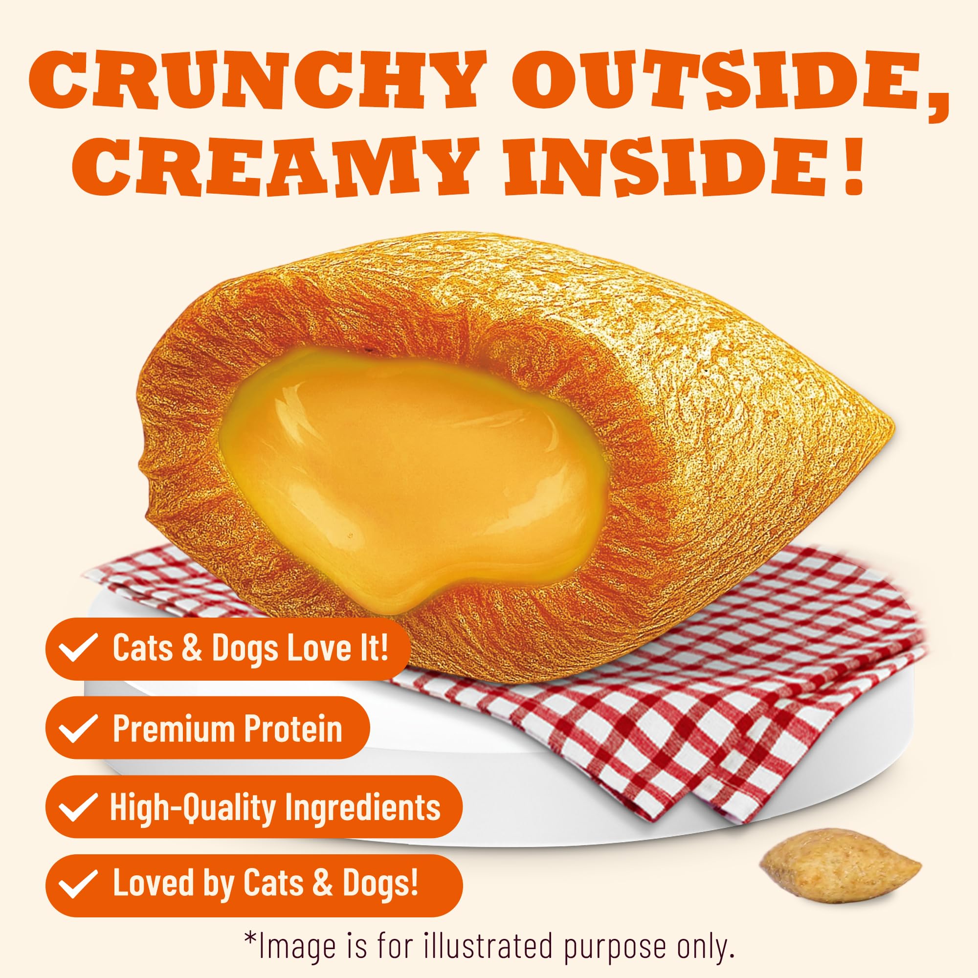 MULTIBITES creamy-egg-yolk-core close-up appeals to picky eaters.
