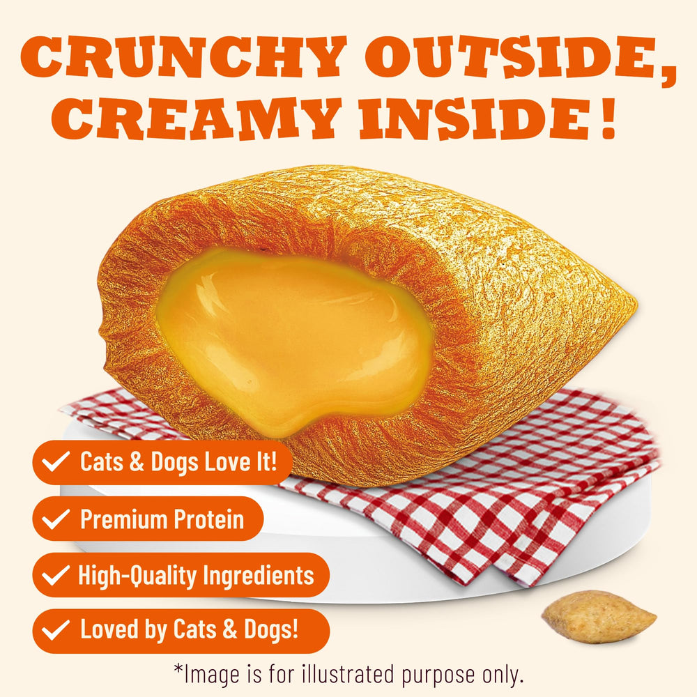 MULTIBITES creamy-egg-yolk-core close-up appeals to picky eaters.