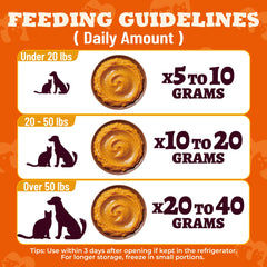 MULTIBITES pumpkin puree dog treat as a food topper for meals.