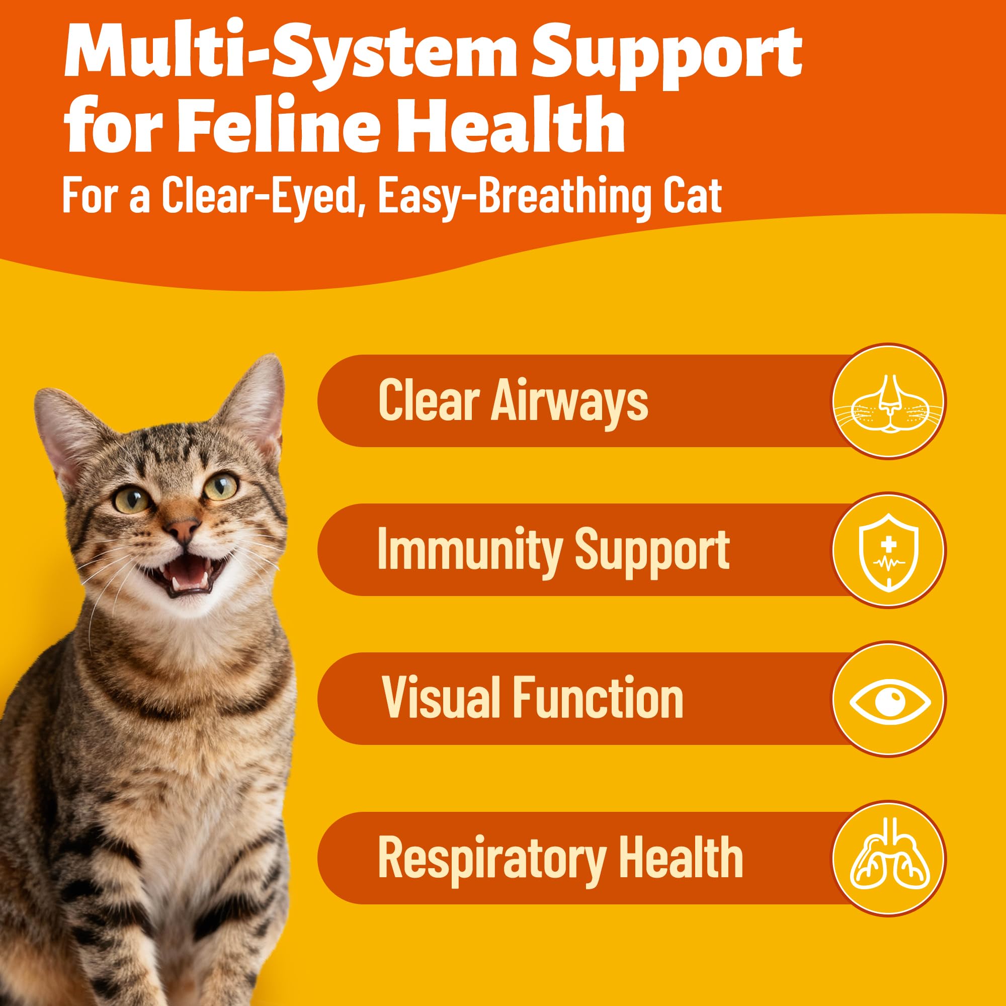 MULTIBITES respiratory-support cat treat helps indoor cats breathe easier