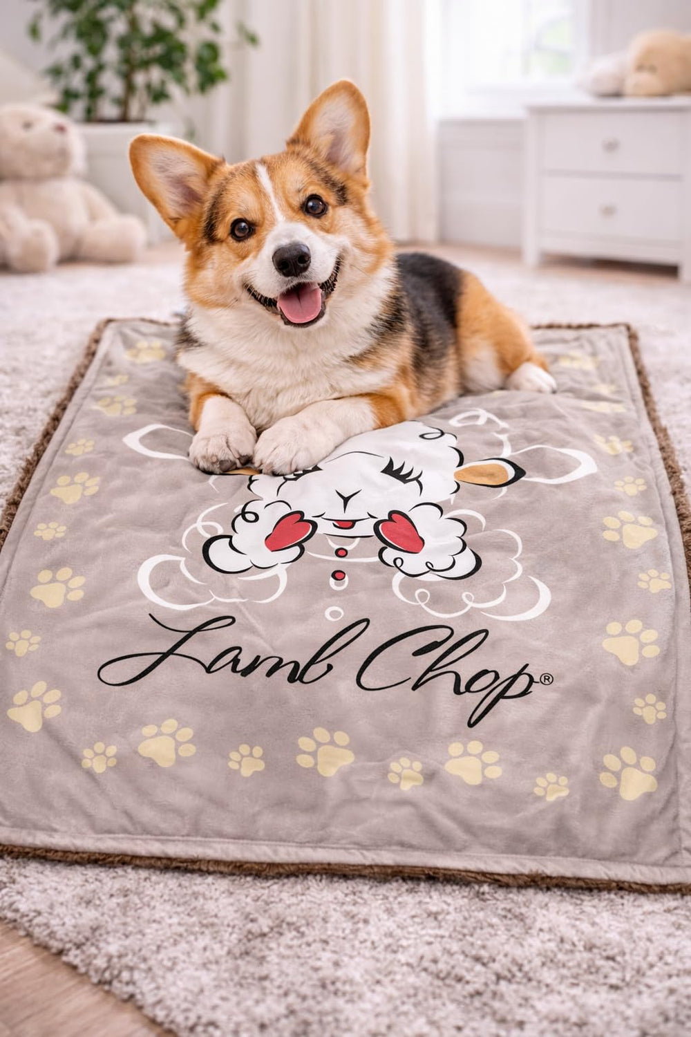 Multipet Lamb Chop Blanket 36x36 inch size provides versatile coverage