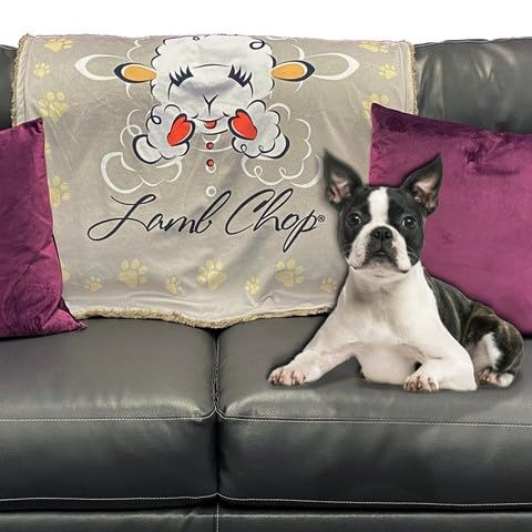 Multipet Lamb Chop Blanket officially licensed design for authentic pet decor