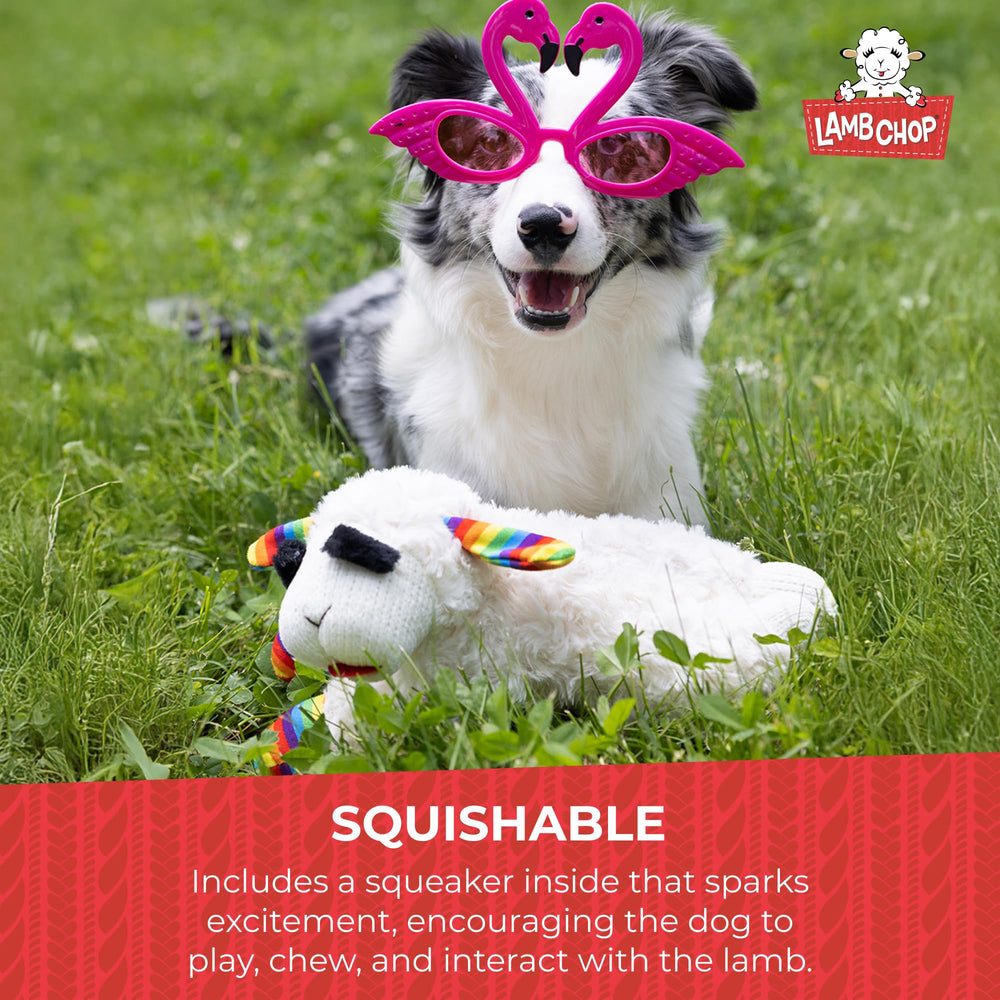 Multipet Lamb Chop patterned paws add playful detail for dogs