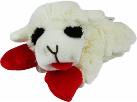 Multipet Lamb Chop snuggle pal for comforting downtime and gentle games.