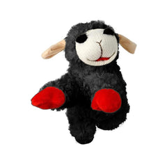 Multipet Lamb Chop toy in black color for interactive play with squeaker