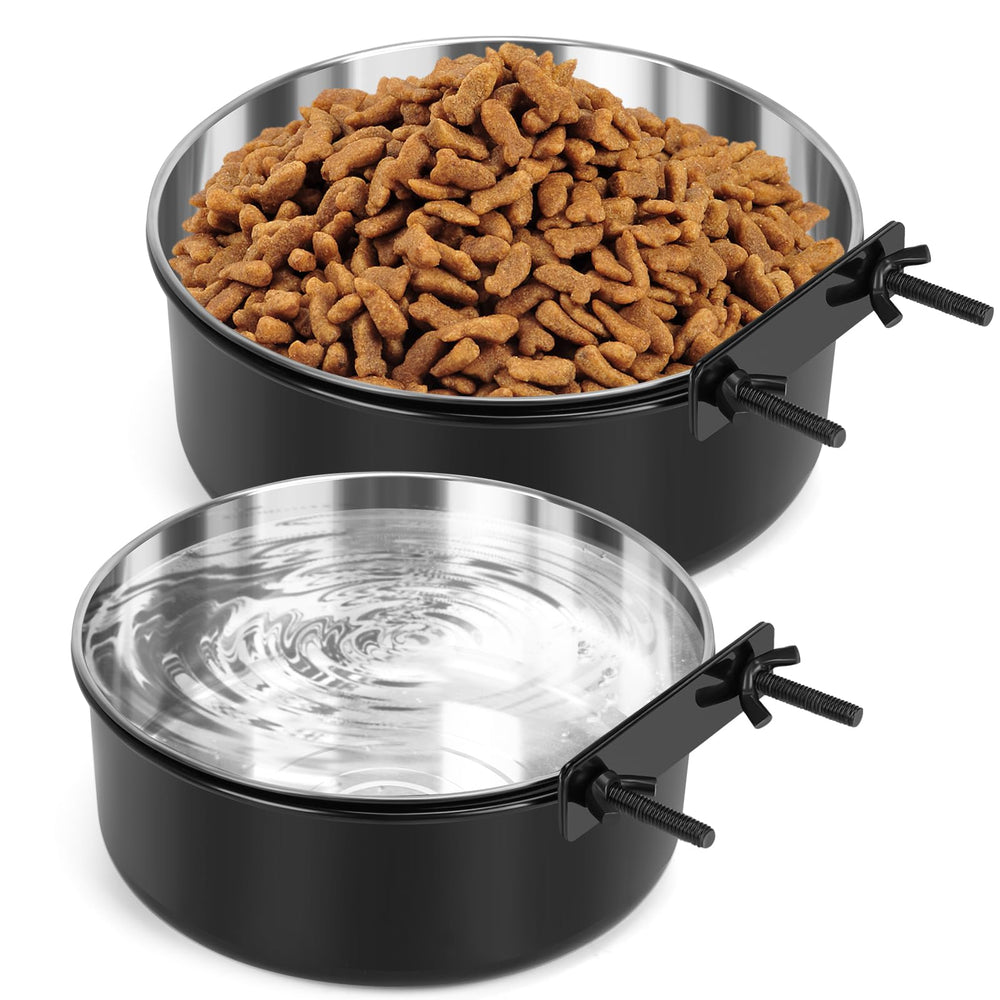 MultiOutools crate dog bowls stainless steel close-up showing rust resistance and depth
