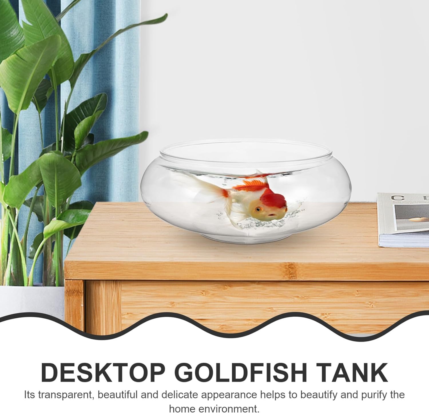 Musaner bubble bowl centerpiece display with sleek rounded design