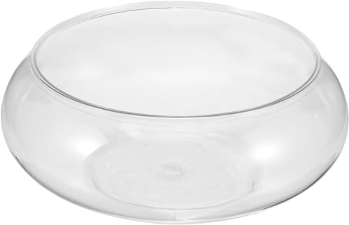 Musaner clear fish bowl bubble bowl round for modern decor and easy viewing