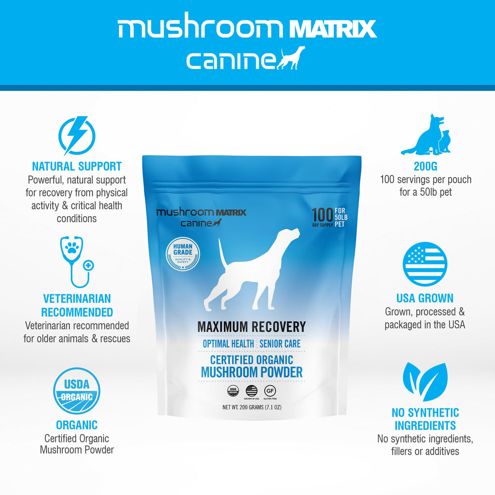 Mushroom Matrix one-gram scoop for easy daily dosing.
