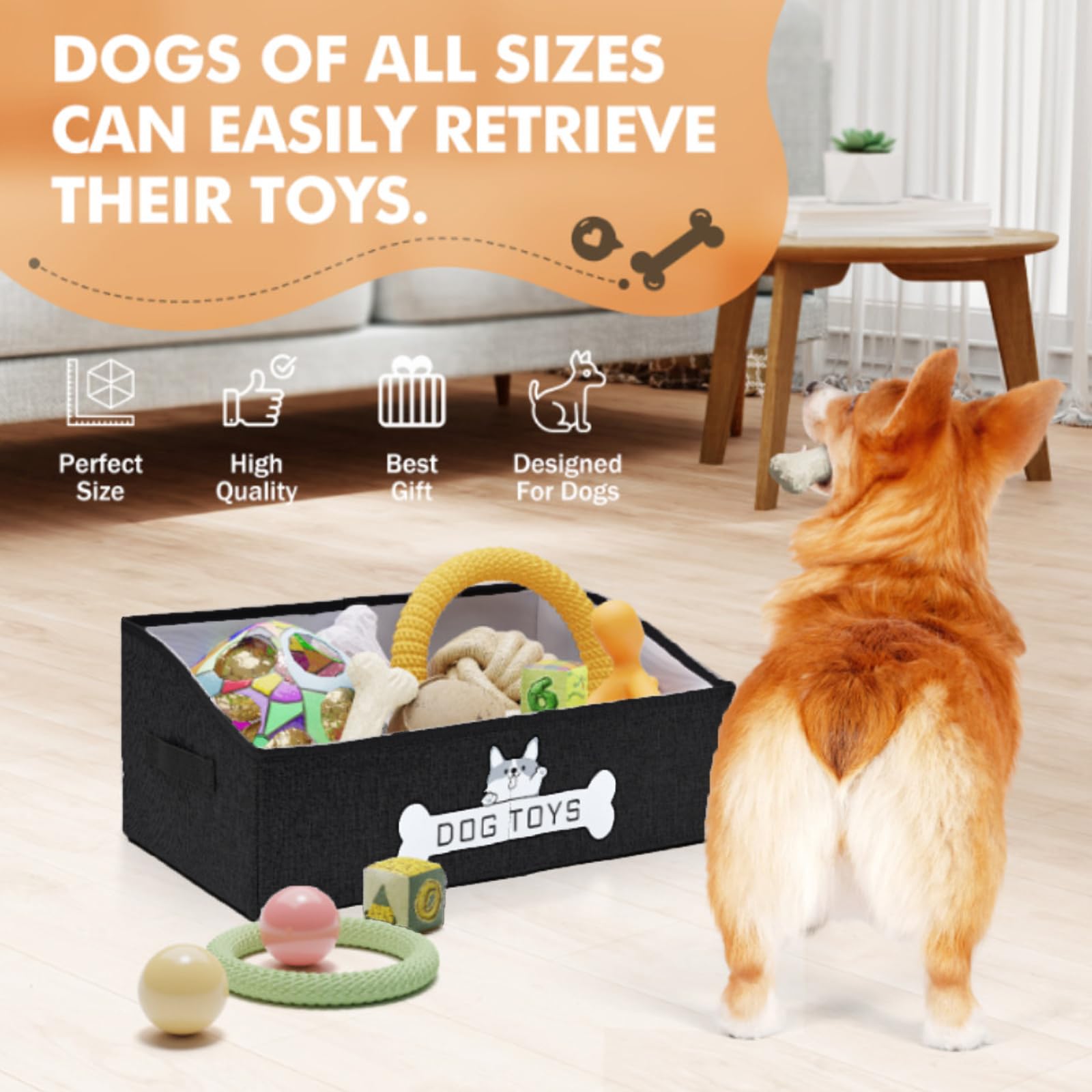Mutiearo toy basket handle for portable organization